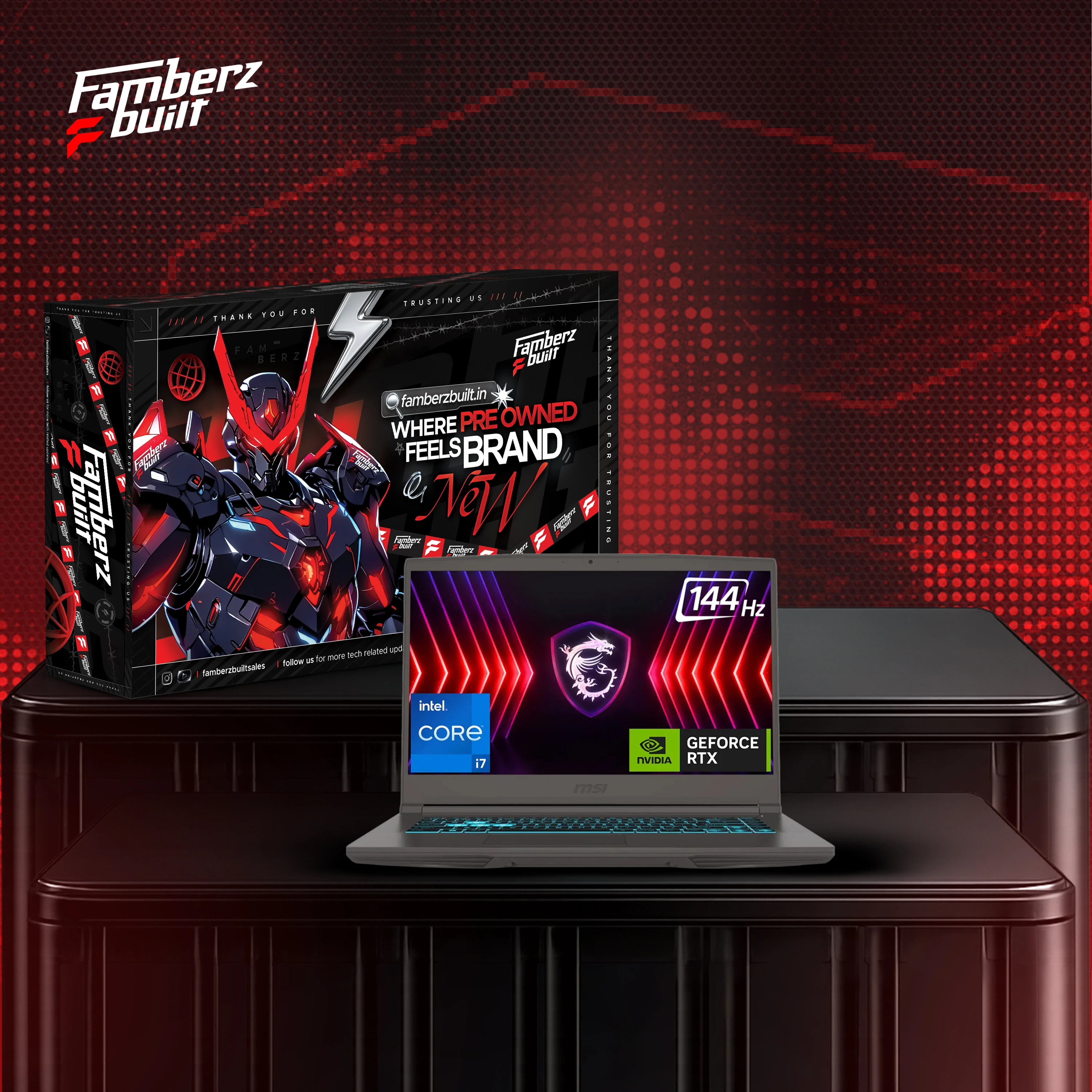 MSI Thin 15 Gaming Laptop (Intel Core i7 11th Gen / 16GB RAM / 512GB SSD / RTX 3050 4GB) (Pre-Owned) 6 Months Warranty