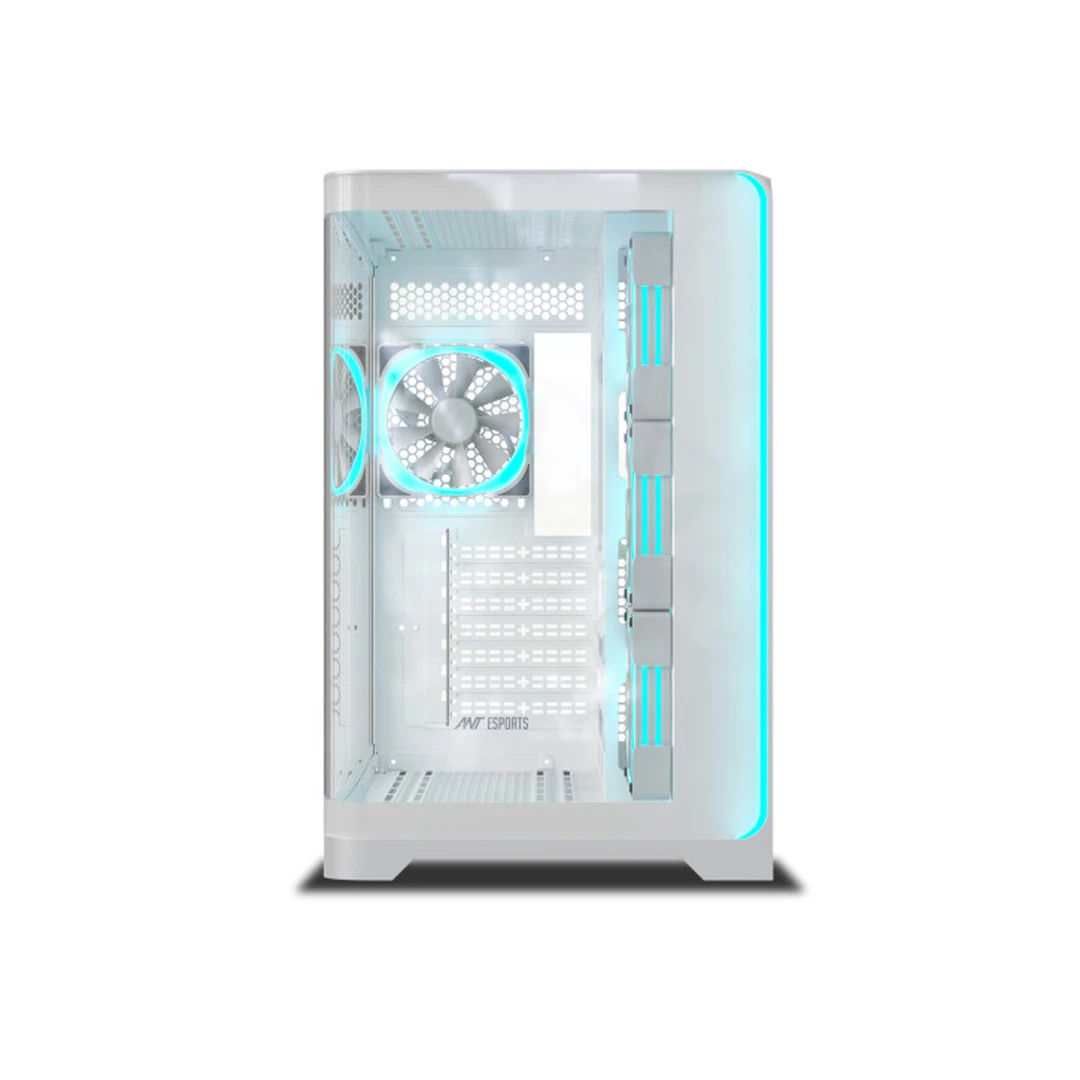 Ant Esports Crystal Mirror ARGB (White) Cabinet